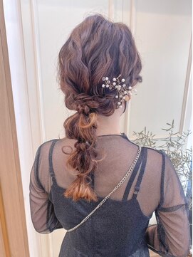 ヴィーヴォ 天六店(VIVO) 【VIVO】結婚式ヘアセット 二次会ヘア 波ウェーブ たまねぎヘア