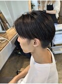 センターパート韓流ヘアナチュラルマッシュ韓国ヘア波巻き