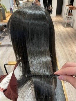 エヌラナチュール (N la nature)の写真/手触り&Natural感◎【サラつや縮毛矯正+oggi ottoミドルタイム¥18600】で"美シルエット"を実現☆