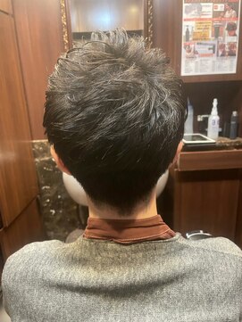 ヒロギンザ 新橋日比谷口店(HIRO GINZA) 束感ショートパーマ/ツーブロマッシュ/ハイライト/束感/波巻き