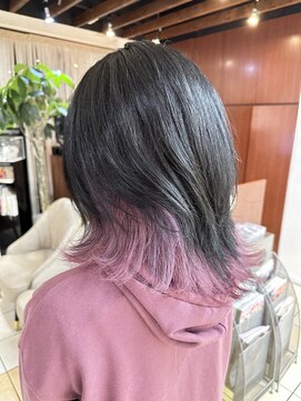 クオリス 上板橋店(QUALIS) レディースくびレイヤーインナーカラーアンブレラカラースタイル