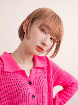 ジュール 大分(Joule) ミディアムヘア/斜めバング/グレージュカラー/大分駅