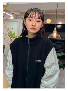 ヘアーアンジェ 南矢野目店(Hair ange) メンズライクファッション×ノームコア×ショートボブNo-6