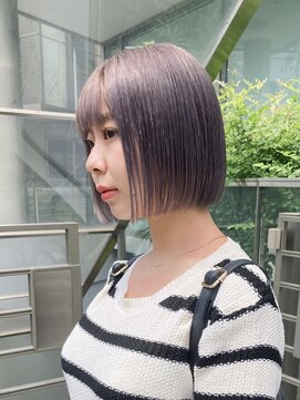 シアン(SYAN) 【ラベンダーカラー】【ブリーチカラー】【ボブ】【shiho】