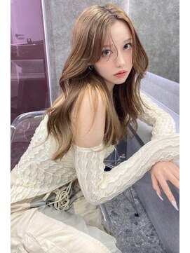 ランズ(LANDS) ブリーチなしダブルカラー　ベージュ 【韓国ヘア 大阪 梅田】