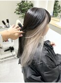 インナーカラーホワイトベージュ