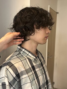 メゾンアクア 表参道(Maison ACQUA) =メンズボブ/メンズロング/ダークアッシュ/ニュアンスパーマ