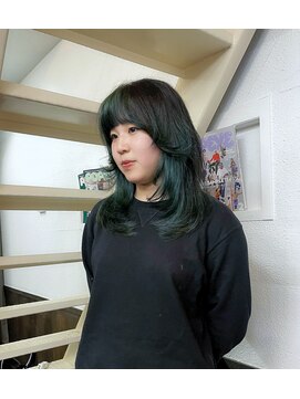 アン シュシュ(un chouchou) 顔まわりレイヤー×ポイントカラー