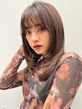エイミー(Aimee) Aimee 町田 レイヤーカット×チョコブラウン