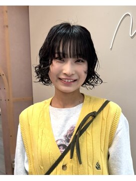 メルト 西梅田店(melt) #暗髪ボブパーマ#ニュアンスウェーブ