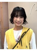 #暗髪ボブパーマ#ニュアンスウェーブ