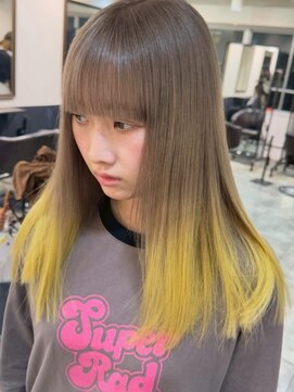 イリ 大阪(ili) ハイライトカラー/ミルクティーベージュ/レイヤーカット