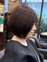 キャラ 池袋本店(CHARA) 可愛さ引き立つ柔らかピンクカラー◎丸みボブ【池袋/ショート】