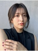結んで可愛い顔周りカット似合わせ顔まわりレイヤーカット