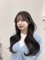 アマトウキョウスマートサロン(AMA TOKYO×Smart Salon)&nbsp;韓国ヘア　レイヤーカット　顔まわり
