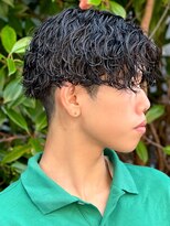 エルマーク 豊中(L-MARK) センターパート/波巻きパーマ/スパイラルパーマ/men's