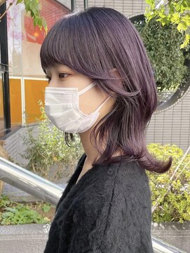 マーシアバイアルティナ 蒲田店(Marcia by artina) ラウンドバング/モーブピンク/ハッシュボブ