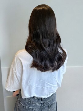 シエル バイ ケンジ 登戸 生田(CIEL by KENJE) 韓国ヘアグレージュカラーロング艶髪暗髪