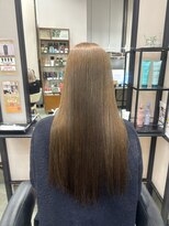 エトル バイ コムマティス 恵比寿駅前店(etre by comme Matisse)&nbsp;ブリーチなしWカラーオリーブベージュ