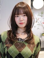 アルバム 池袋(ALBUM)&nbsp;ウルフレイヤー似合わせカット前髪カット韓国ヘア_F31391