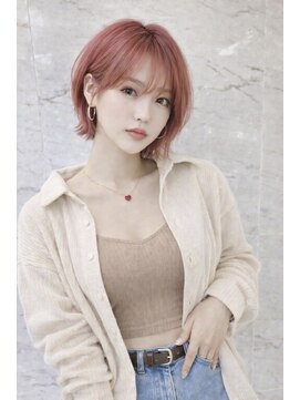 オーロ 緑地公園店(ORO) 20代30代40代前髪イメチェンボルドーブラウンショート