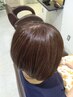 肌に優しい♪　小顔カット＋ノンジアミンカラー(全体染め)￥15180⇒￥12144