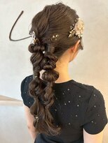 リンク(Link)&nbsp;ヘアセット/お呼ばれヘア/ツイン編み下ろし/ヘアアレンジ/平塚