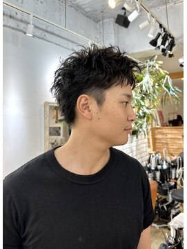 ミモザワークス(Mimosa Works) ルーズパーマ の アクティブショート
