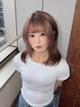 キイ ギンザ(k.e.y GINZA) 柔らかベージュ×ミディアムハッシュ