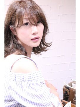 ホラン(HoLan) 【HoLan】ウザバングxラフカールVintegepinkベージュカラー♪