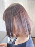 インナーカラーボブ