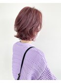 大人シアーピンク×ミディアムレイヤー