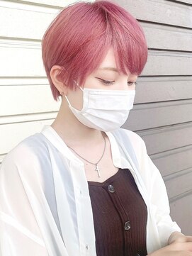 ルッツ(Lutz. hair design) 【ケアブリーチカラー】チェリーピンク