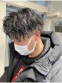横浜★ツーブロツイストスパイラルパーマ