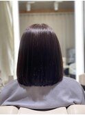 グレージュ×艶ボブ◎30代40代50代