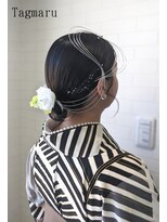 タグマル&nbsp;卒業式袴水引アレンジシニヨン☆