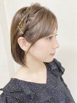 ハウスアンドヘアーワークス(House&Hair works) 短めショートボブアレンジ20代30代40代藤沢