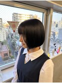 切りっぱなし内巻きボブ