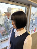 シェス 梅田(shes)&nbsp;切りっぱなし内巻きボブ