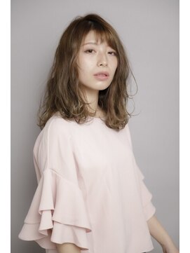 ルルディ バイ アフロディーテ銀座(luludi by APHRODITE) アンブレラカラー/こなれミディ/ウェーブパーマ/前髪/銀座