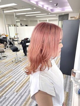 アフューズバイストゥー(Vfuse by StueW) アカ抜け透明感ピンク[倉敷][岡山][ハイライト][バレイヤージュ]