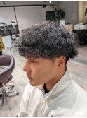 vマッシュ×細束波巻きスパイラルパーマ