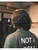 アスアド(asuad)&nbsp;メンズメッシュカラーパーマスタイル