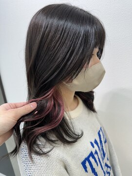 ロエン 西岡崎店(ROEN) インナーカラー/イヤリングカラー/ピンクラベンダー/インナー