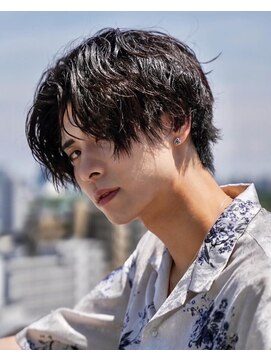 クロムトウキョウ ザ バーバー 新宿本店(CHROM TOKYO the Barber) センターパートナチュラルパーマ　新宿/メンズカット