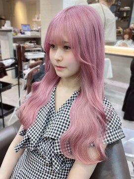 ベレーザ 渋谷(BELEZA) 9410ミルクティーピンクハイトーンカラーベビーピンク韓国ヘア