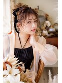 二次会に☆カジュアルでもキレイめでも！緩めアップスタイル