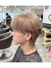 カット＋ダブル(ブリーチ)カラー￥15000~[梅田/メンズカラー/韓国]