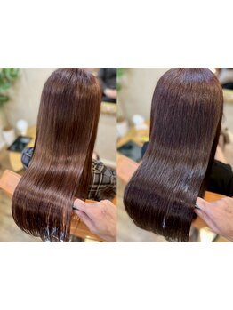 憧れの艶髪を手に入れて♪髪のダメージを最小限に抑えた施術で大人女性の魅力をUP！