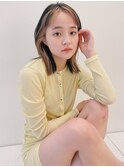 顔まわりインナーカラー